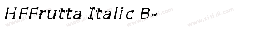 HFFrutta Italic B字体转换
